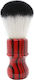 Yaqi Shaving Evil Zebra Shaving Brush with Synthetic Hair Bristles 26mm Red