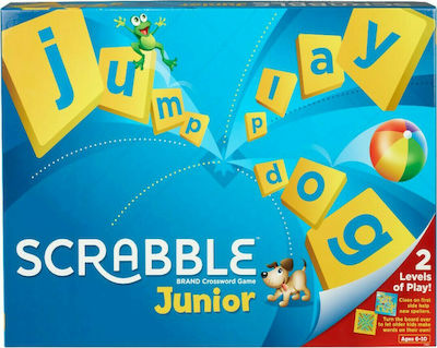 Mattel Board Game Scrabble Junior for 2-4 Players 6+ Years Y9735 (EN)