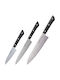 Samura Harakiri Knife Set from Stainless Steel 3pcs