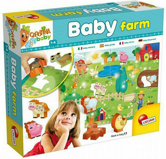 Детски Пъзел Baby Farm за 3++ Години 12бр Lisciani Giochi