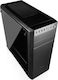 Modecom Oberon Pro Glass Gaming Middle Tower Carcasă PC cu Deschidere Laterală Neagră