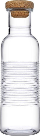 Espiel Hoop Flasche Wasser Glas mit Korken Transparent 1070ml Espiel Hoop Flasche Wasser Glas mit Korken Transparent 1070ml