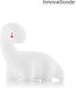 InnovaGoods Lumini LED Lampă decorativă pentru copii Lightosaurus cu Schimbări de Culori Alb 13x12x8εκ.