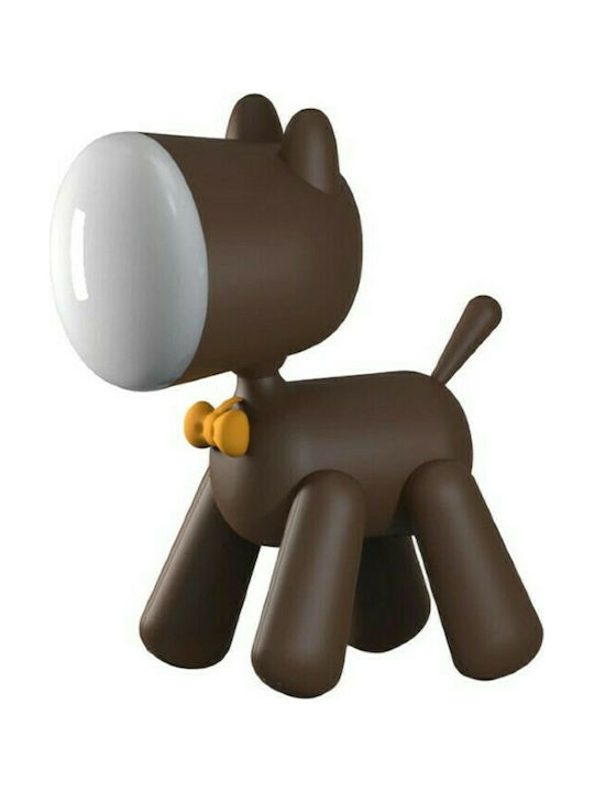 Andowl Kids Decorative Lamp Waggy Puppy Brown 1...