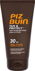 Piz Buin Tan & Protect Tan Intensifying Sun Lotion Waterproof Sunscreen Lotion for the Body SPF30 150ml