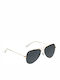 OJO Sunglasses Aviators Anya Ανδρικά Γυαλιά Ηλίου με Χρυσό Μεταλλικό Σκελετό και Μαύρο Φακό 05OMN22310