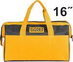 Ingco Werkzeugtasche Handwerkzeug Gelb L41xB20cm