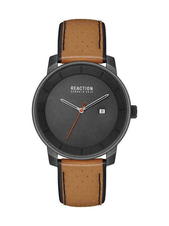 Kenneth Cole Watch Battery with Brown Leather Strap RK50081004