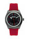 Kenneth Cole Watch Chronograph Battery with Red Rubber Strap RK50899003