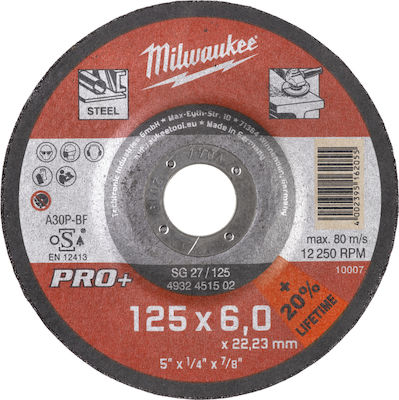 Milwaukee PRO + SG27 Disc de tăiere Aluminiu 125mm 1buc