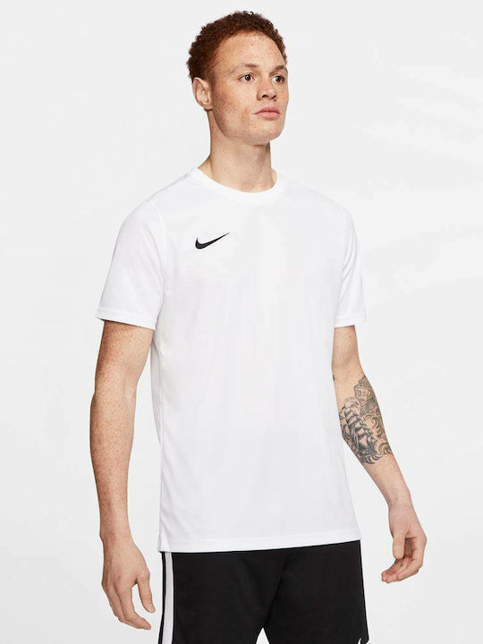 Nike Park VII Ανδρικό Αθλητικό T-shirt Κοντομάνικο Dri-Fit Λευκό