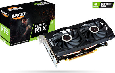 Inno 3D GeForce RTX 2060 6GB GDDR6 Twin X2 Placă Grafică