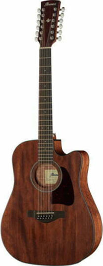 Ibanez Semi-Akustik Gitarre AW5412CE Ausschnitt Braun