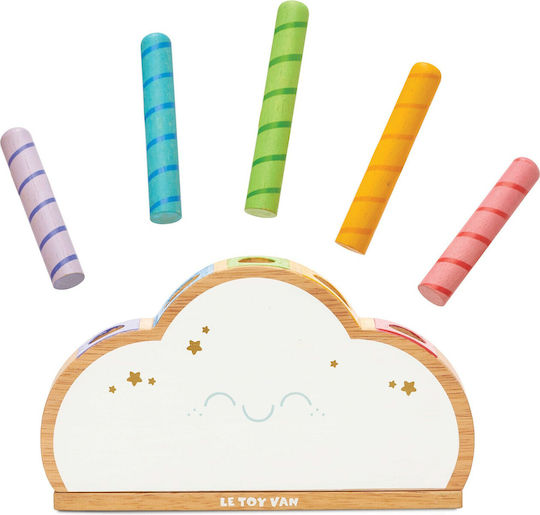 Le Toy Van Stacking Toy Rainbow Cloud made of Wood for 36++ Months