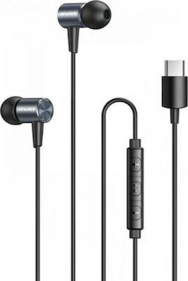 Awei TC-2 In-ear Handsfree Headphones with Connector USB-C Gray