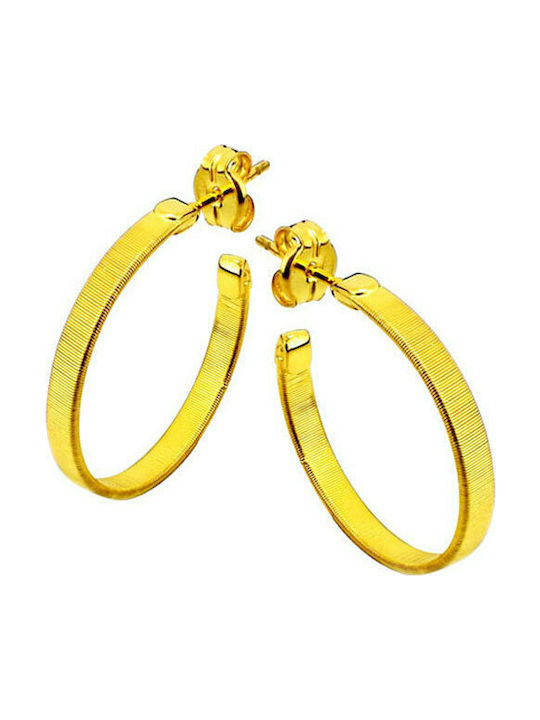 Silver plated gold plated hoops earrings 925