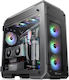 Thermaltake View 71 Tempered Glass ARGB Gaming Voller Turm Computergehäuse Schwarz