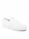 Nizza Stoff Herren Slip-Ons Cloud White
