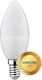 Geti Geti Λάμπα LED 6W για Ντουί E14 και Σχήμα C37 Θερμό Λευκό 480lm