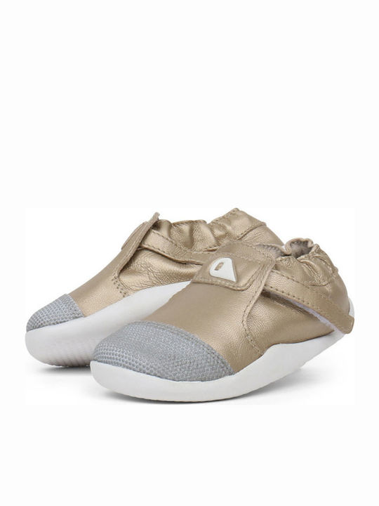 Bobux Βρεφικά Sneakers Αγκαλιάς Χρυσά Step Up Xplorer
