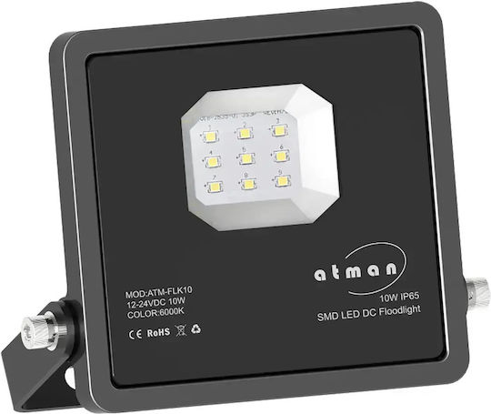 Atman Wasserdicht LED Flutlicht 10W Kaltweiß 6000K IP65