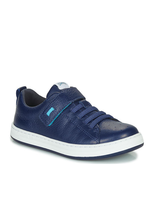 Runner Παιδικά Sneakers Ανατομικά με Σκρατς Navy Μπλε