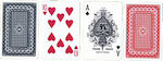 Set Plastic Card Deck Black/Red 2pcs