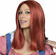 Carnival Wig Straight Λάουρα Ακαζού Red