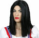 Carnival Wig Straight Λάουρα Black