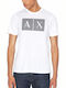 Armani Exchange Ανδρικό T-shirt Λευκό με Λογότυπο