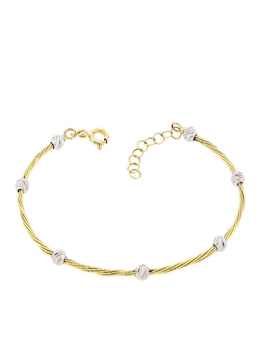 Bicolour Bracelet 14 Carat BR03951 (Women's)