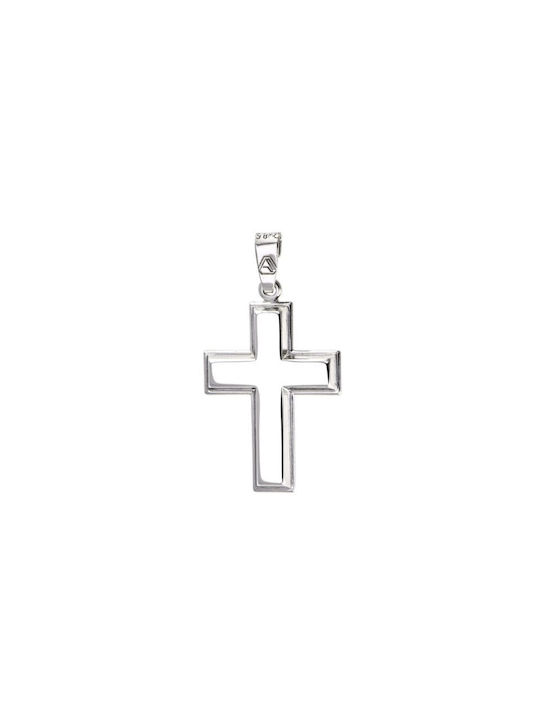 White Gold Cross 14 Carats ST00017 (Women's)