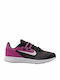 Downshifter 9 Αθλητικά Παιδικά Παπούτσια Running με Κορδόνια Black / Active Fuchsia / White
