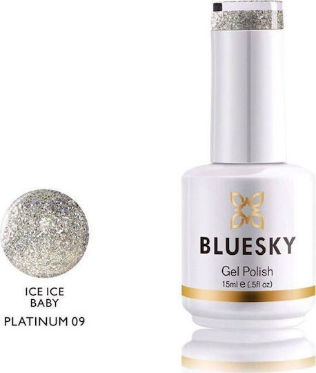 Bluesky Platinum Semi-Permanent Nail Polish Ice Ice Baby 09P 15ml 1pcs