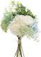 Inart Bouquet of Artificial Flowers Blue 38cm 1pcs