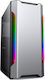 Supercase Da Vinci DA07A Gaming Midi Tower Κουτί Υπολογιστή με Πλαϊνό Παράθυρο και RGB Φωτισμό Ασημί
