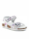 Geox Girls Anatomic Sandals with Velcro Silver