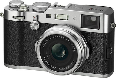 Fujifilm X100F Compact Φωτογραφική Μηχανή 24.3MP με Οθόνη 3" και Ανάλυση Video Full HD (1080p) Ασημί