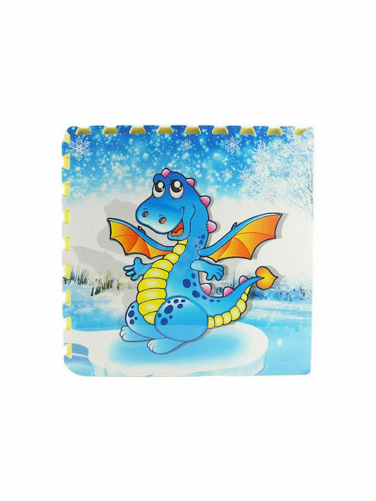 Zita Toys Puzzle de podea pentru copii Dragon cu animale 4buc