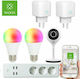 Woox Smart Home Set Smart Kit Wi-Fi Συμβατό με Google Home, Alexa & IFTTT