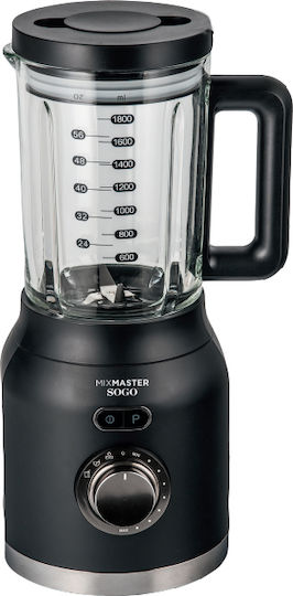 Sogo Gewerblicher Mixer 1.2kW Black mit Krugkapazität 1.8Es