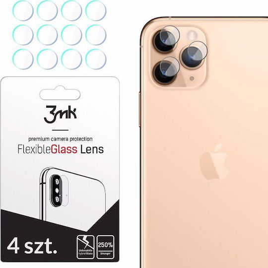 3MK FlexibleGlass Lens 4Stk Kameraschutz Gehärtetes Glas für das iPhone 11 Pro / 11 Pro Max