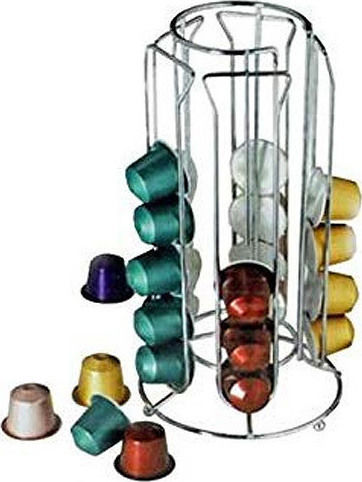 General Trade MWS1664 Metal Capsule Holder for 30 Nespresso Pods 12.5x12.5x12.5cm