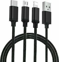 Proda PD-B31th Cablu USB La Lightning / Type-C / Micro USB 1m