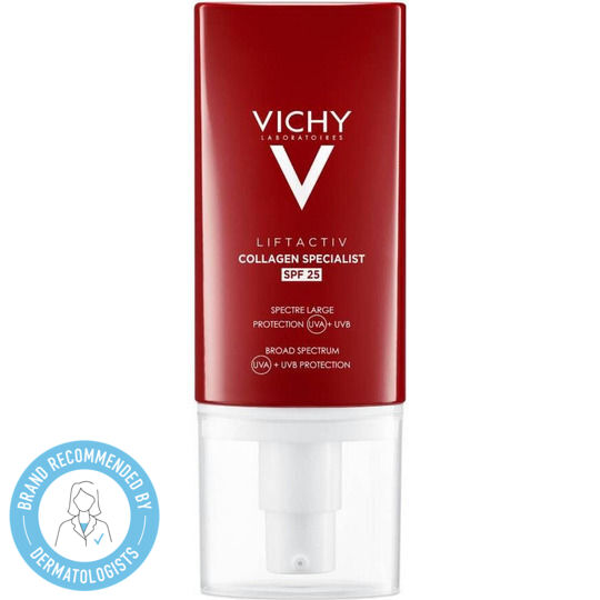 Liftactiv Colagen Specialist Light Cremă Anti-îmbătrânire și Tonifiere de Zi cu Factor de Protecție Solară 25 cu Vitamina C și Colagen 50ml
