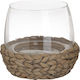 Inart Candle Holder Stone in Beige Color 19x19x17cm 1pcs