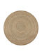 vidaXL Rug Round Summer from Jute Beige