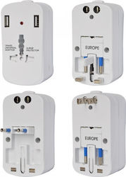 V-TAC 8704 Αντάπτορας Πρίζας από Universal σε Universal V-TAC 8704 Αντάπτορας Πρίζας από Universal σε Universal