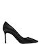 Nine West Leather Pointed Toe Stiletto Black High Heels Ezra