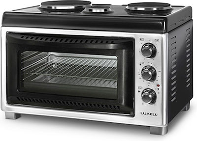 Luxell LX-13677 Electric Countertop Oven 42lt with 3 Burners